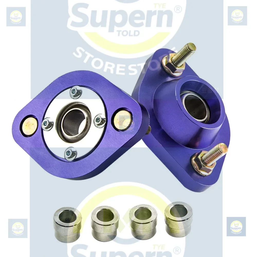 

Pair Rear Coilovers Camber Plate For BMW 3Series E30 E36 E46 Z3 Top Upper Mount for E36 318i 318is E46 Z3 Blue