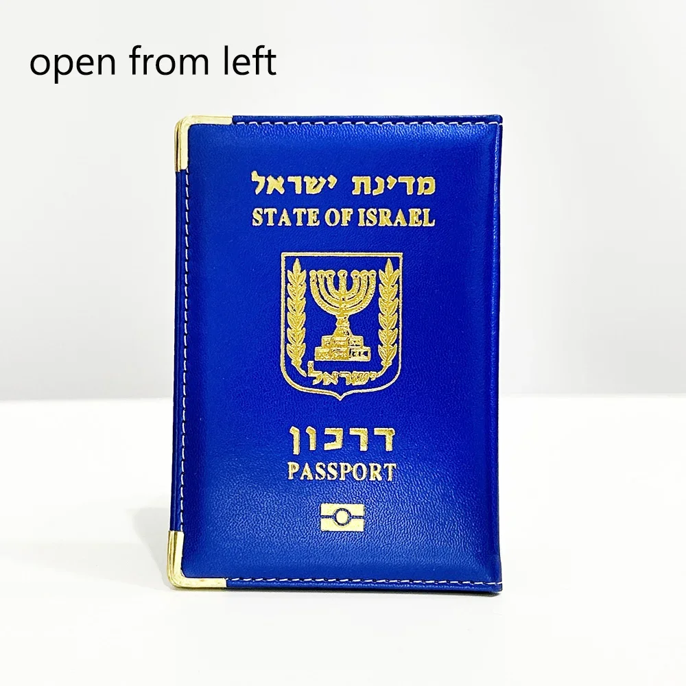 Funda para pasaporte de Israel, cuero PU multicolor, hebreo, documento de viaje, identificación, tarjetero, funda, billetera para hombres y mujeres