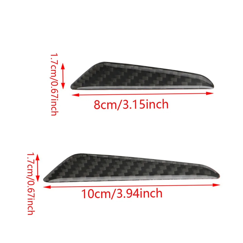 4pc Car Door Carbon Fiber Anti-Scratch Molding Strip Trim Exterior Door Edge Guards Bumper Protector For Car SUV Pickup Truck