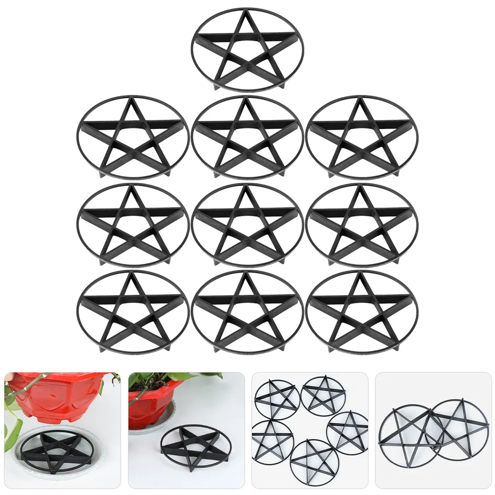 

10 Pcs Large Flower Pot Bracket Plant Pots Indoor Hanging Planter Plastic Stand