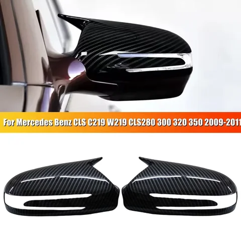 메르세데스 E-쿠페 CLS CLC SL SLK 클래스 W207 C207 W219 R230 R171 미러 Cpas 트림 용 LHD 자동차 사이드 백미러 커버