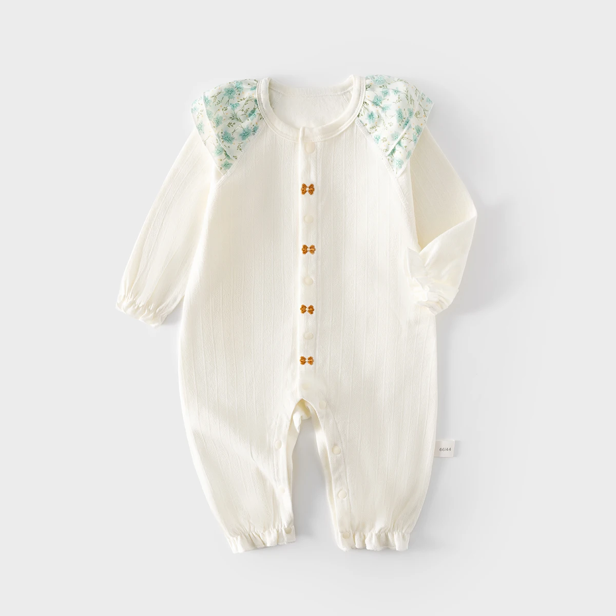 Baby Jumpsuit Long Sleeve Newborn Boneless Spring Pure Cotton Rompers Boys and Girls Baby Toddler Lace Romper