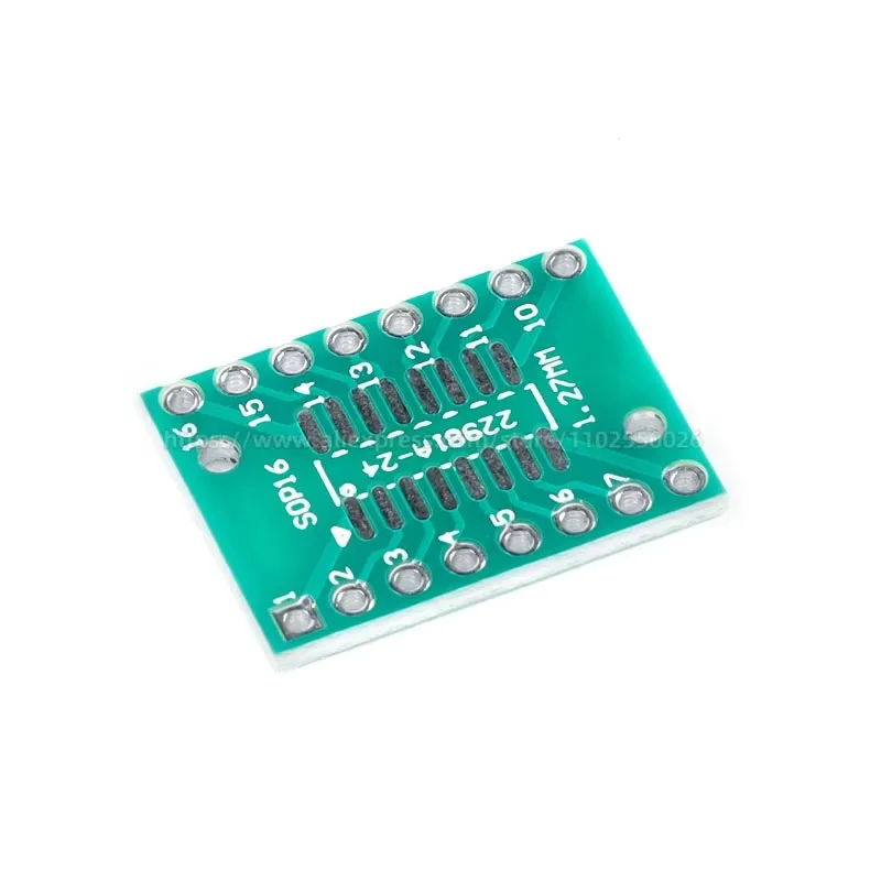 10PCS TSSOP16 SSOP16 SOP-16 SOP16 to DIP16 Transfer Board DIP Pin Board Pitch PCB IC Adapter plate Conversion board 0.65/1.27mm