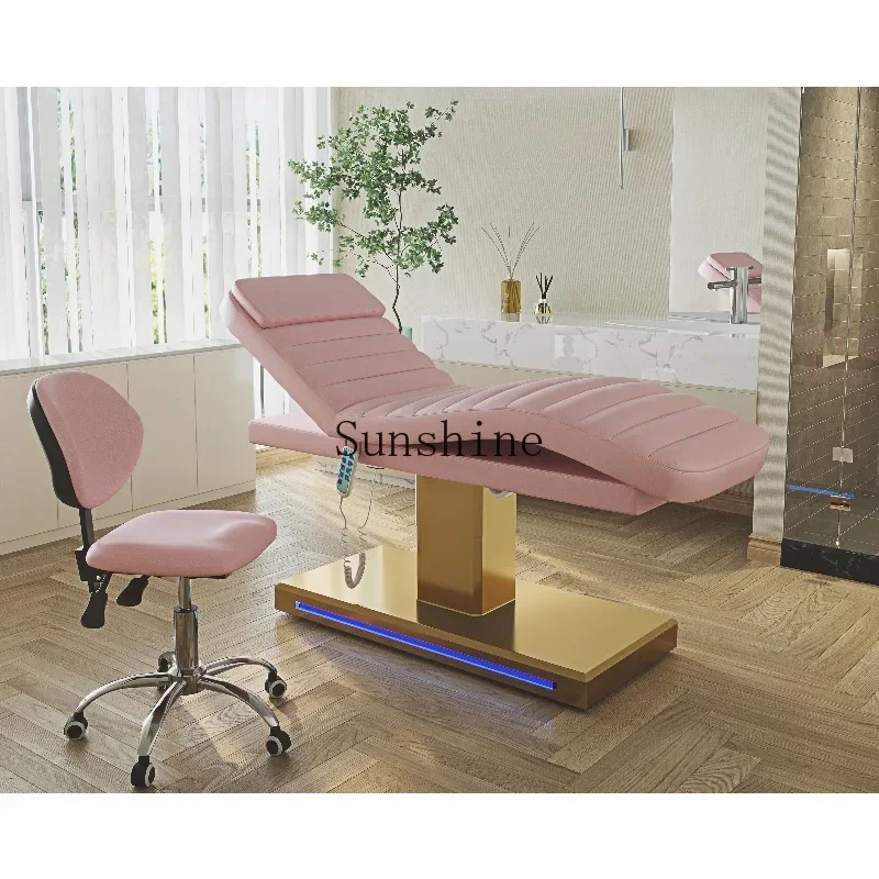 The beauty salon can be lying on the hole massage injection treatment tattoo bed