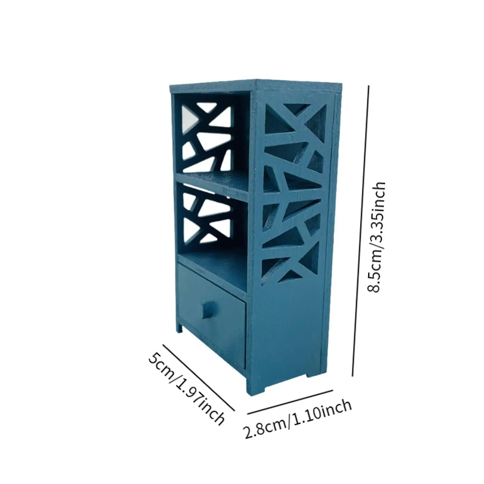Mini vitrina de estantería en miniatura para casa de muñecas, para pasillo y jardín, 1/12