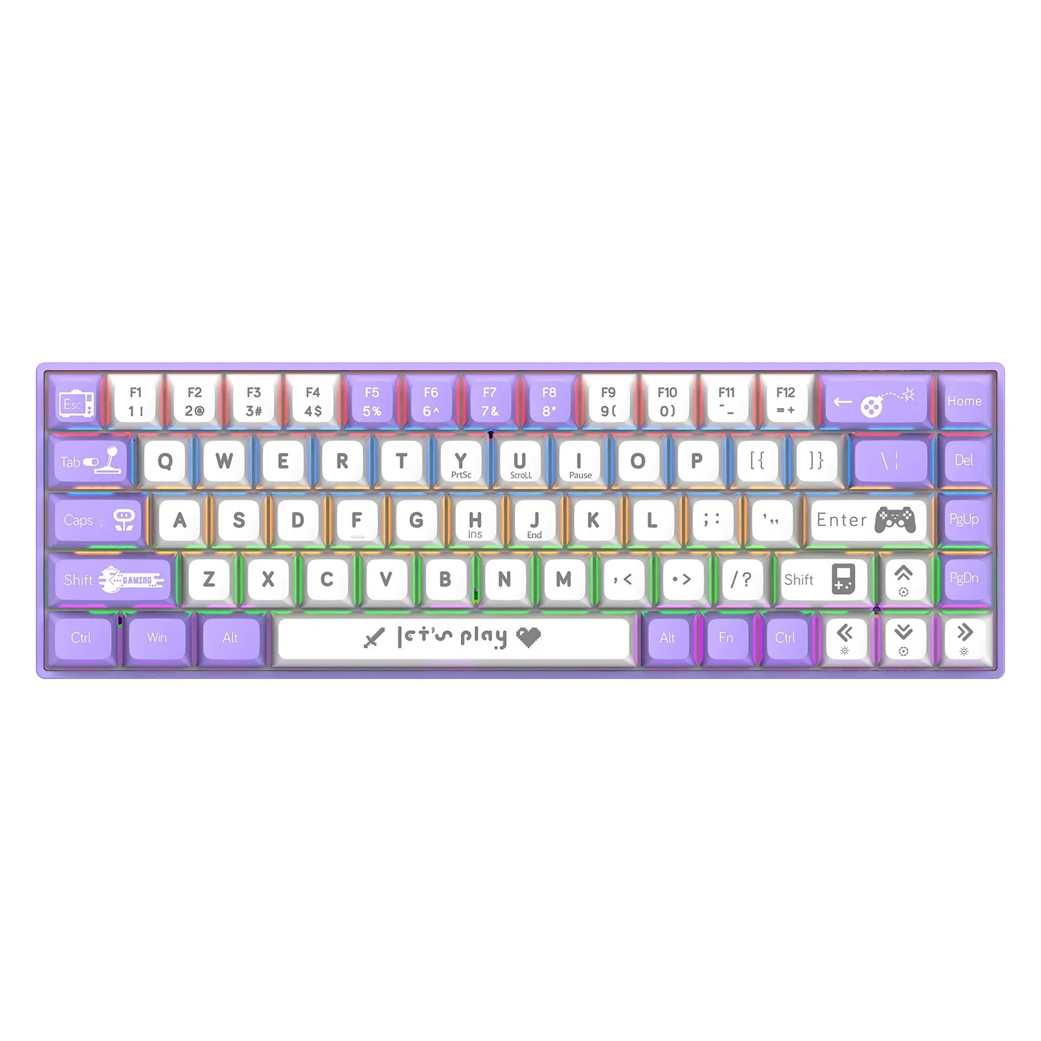 

Baiji BJ68 проводная светящаяся настоящая механическая синяя ось игровая конкурентоспособная клавиатура настольный компьютер универсальная