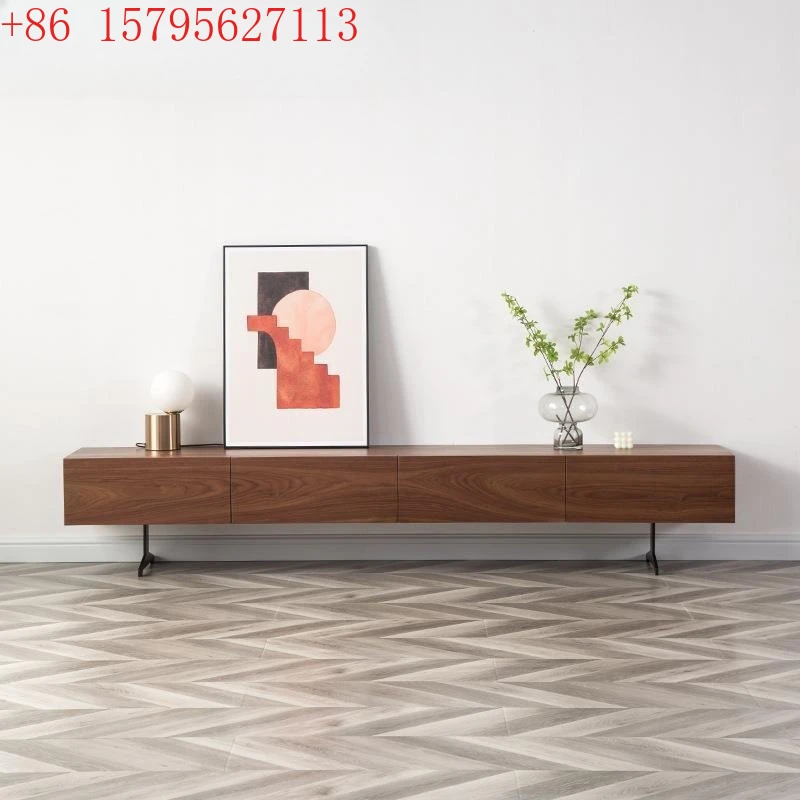 

Шкаф для телевизора из цельного дерева, скандинавская интернет-мебель для знаменитостей, комбинация журнального столика для небольшой квартиры