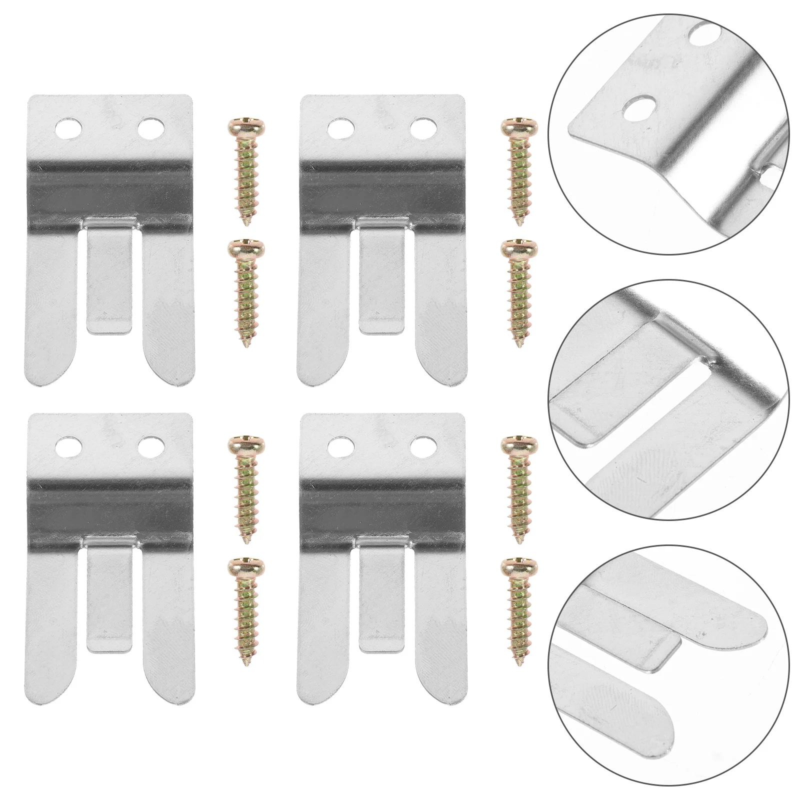 

4pcs Microphone Hooks Metal Mic Holder For Ft1807 Ft7900 Ft8800 Ft1907 Ft8900 Screw Included Mic Hanger Radio Accessories Clip