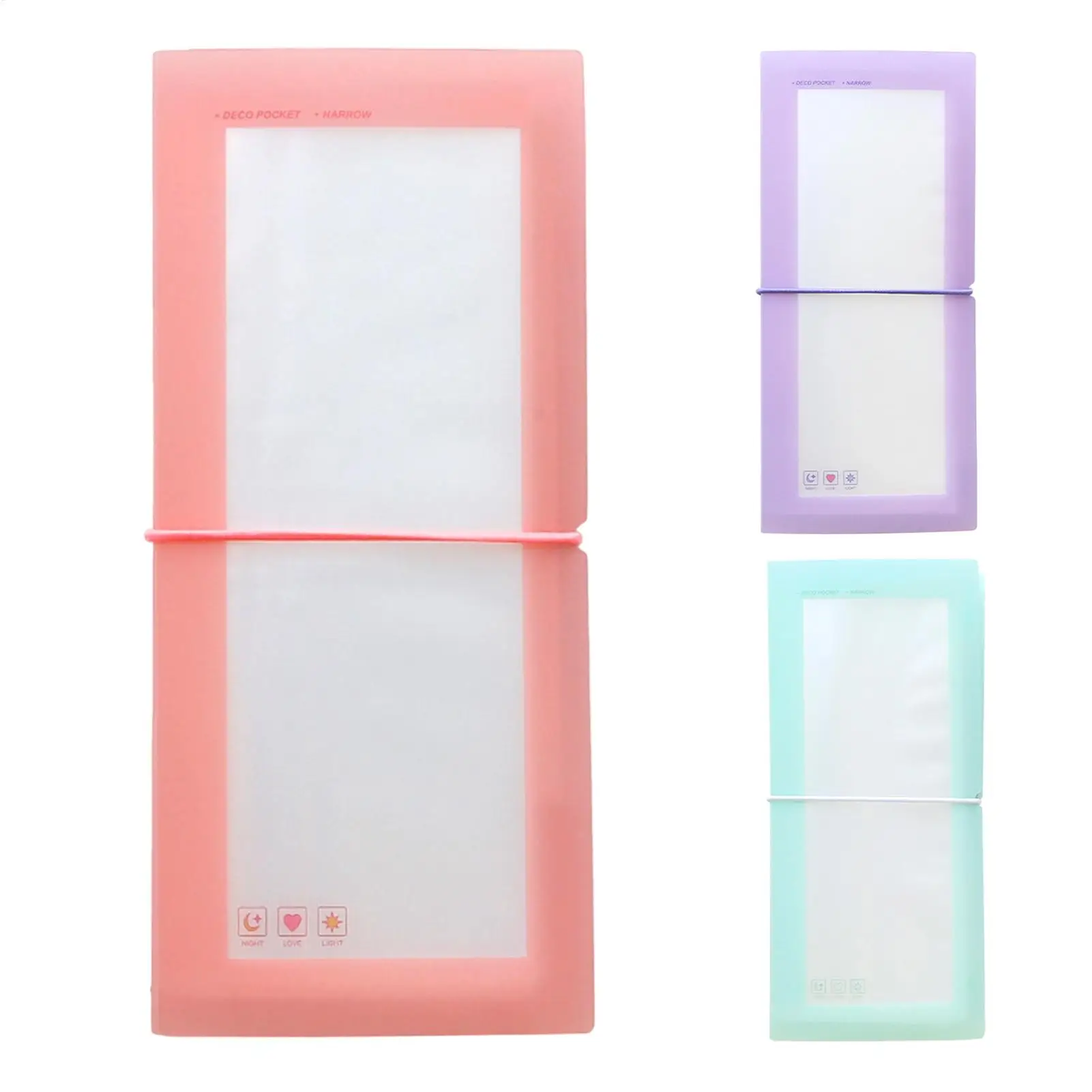 30sheets Album Scrapbooking Material Paper Stickers Collection Storage Book Card Holder Transparent Photo Storage Book
