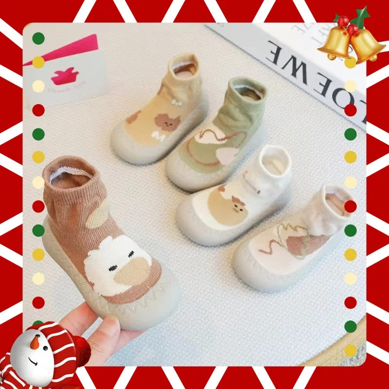 أحذية وجوارب للأطفال مضادة للرائحة للأرضيات للأولاد والبنات أحذية مشي للأطفال نعل ناعم جوارب قابلة للتنفس للاستخدام الداخلي والخارجي