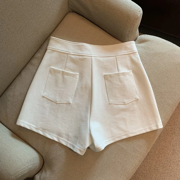 하이 웨이스트 재즈 댄스 짧은 바지 여성 겉옷 꽉 끼는 속옷 캐주얼 스트레이트 레그 바지 여름 시즌