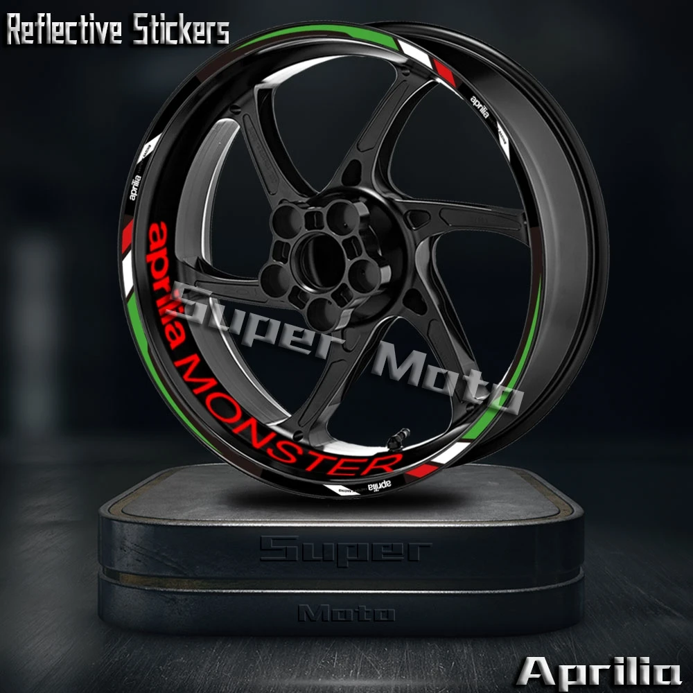 For RS660 RS457 Tuono V4 SR50 RS4 50 RS125 RSV4 GPR150 DORSODURO 750 Shiver Wheel Sticker Stripe Tape Rim Decals Hub Accessories