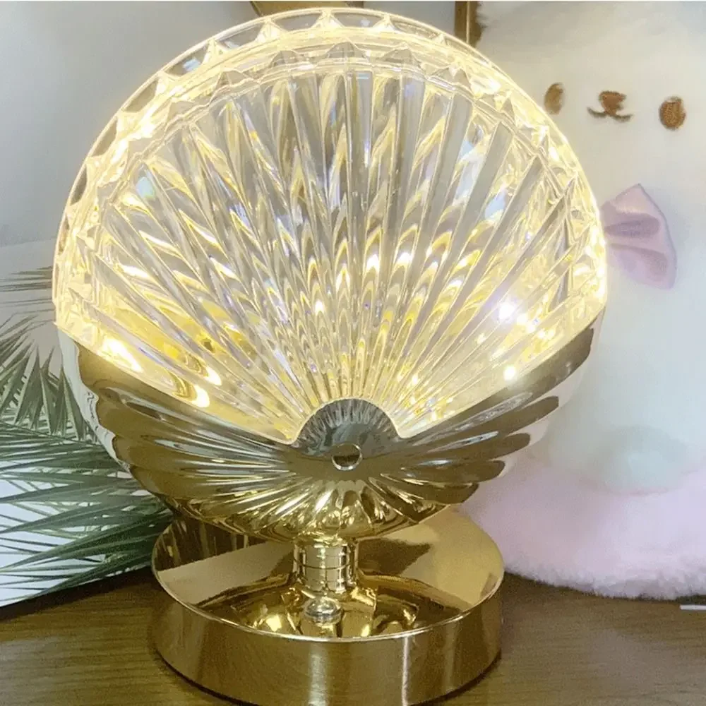

Dimmable Crystal Table Lamp Adjustable Touch Control LED Desk Lamp Vase Design 3 Colors Light Acrylic Night Light Bedroom Use