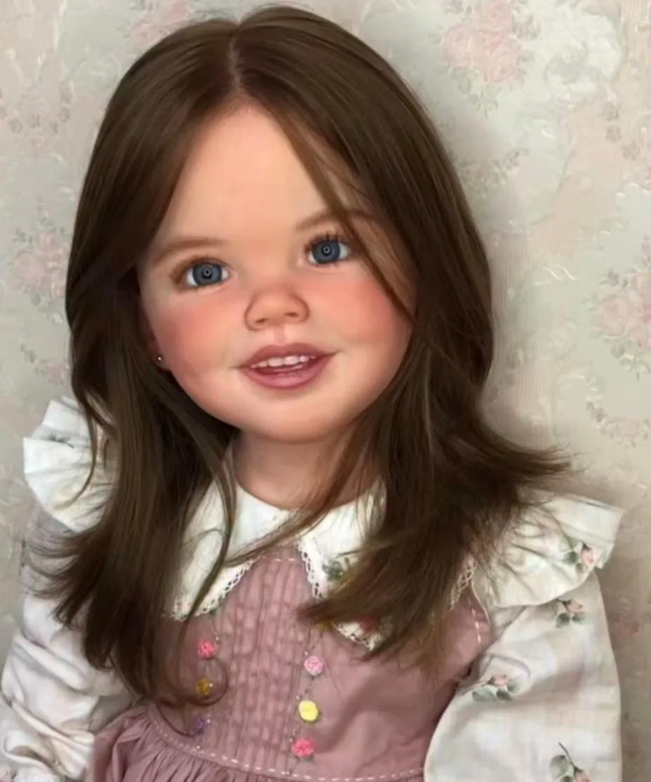 42inch Delphi Toddler Reborn Doll  Girl Rooted Hair Painted with Cloth Body DIY Gift