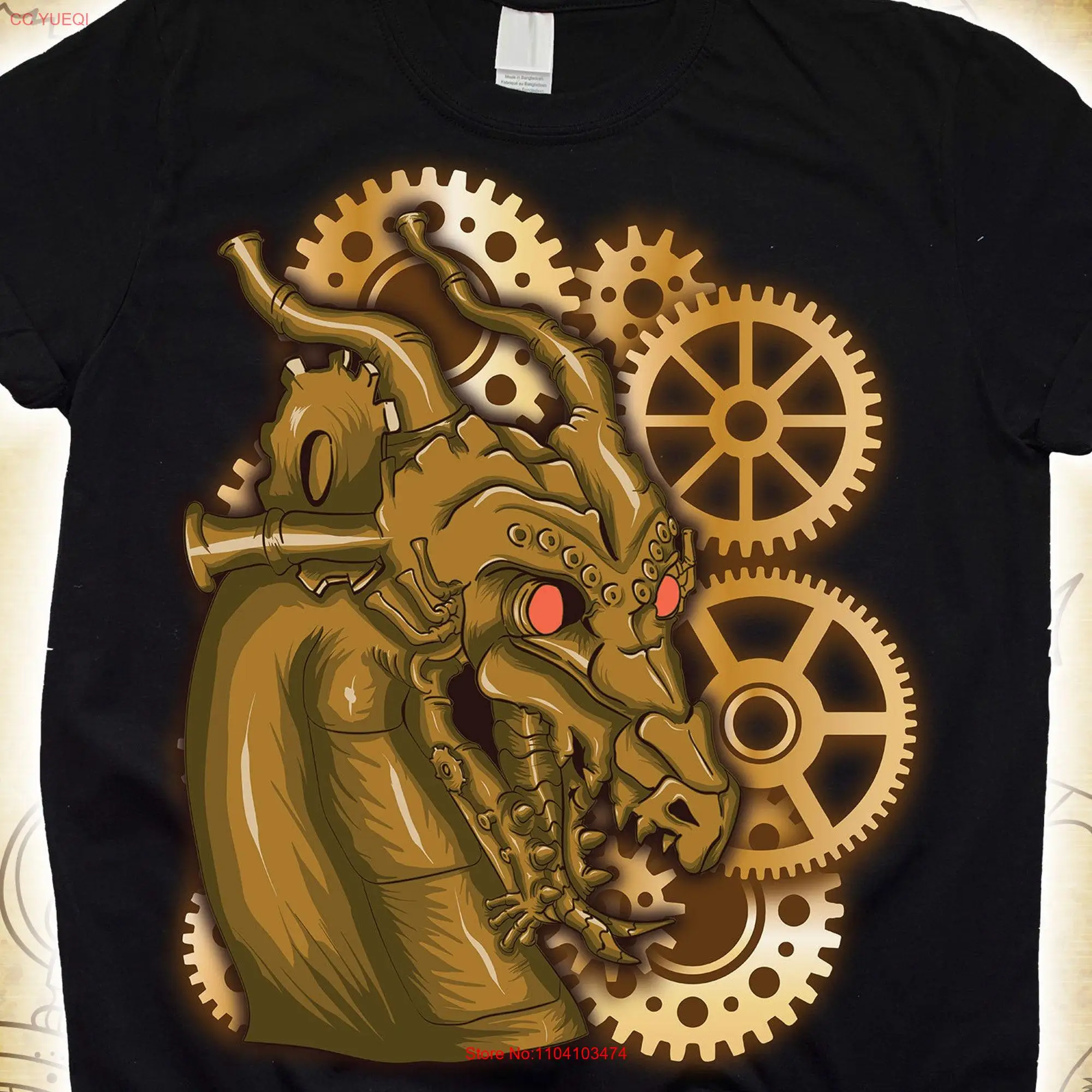 Cool Dragon Steampunk T Shirt for Kids Sci Fit Steam punk Art Drawings Aesthetic Fantasy Victorian Era