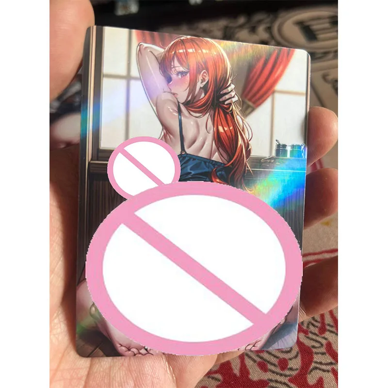 Collectible Cards Boys Games Toys Table Games Birthday Gifts DIY Anime Shenhe Ganyu Hu Tao Nami Boa Premium Flash Card 28PC