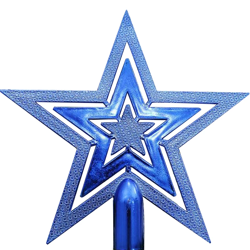 

20Cm Christmas Tree Topper Lightweight Treetop Star Decoration Festival Party Diy Holiday Use Bright Color Perfect Tree