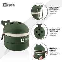 Booms Fishing ST2 Silicone Storage Container Portable Silicone Storage Pouch For Small Fishing Gear Outdoor Waste Collection 4