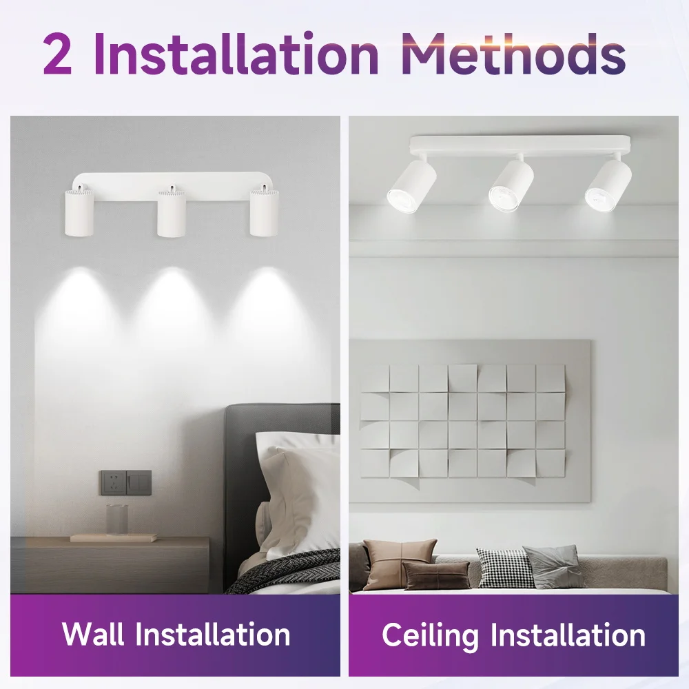 LED Ceiling Spotlight Replace GU10 Bulb Track Lighting Indoor for Bedroom Living Room Corridor Kitchen Ceiling Lamp 110v 220v