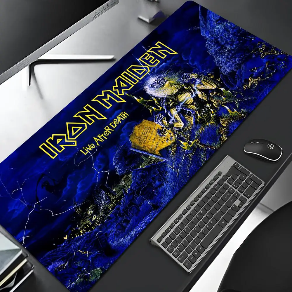 I-IronS Rock M-Maiden Band Mouse Pad Cartoon Lockedge Large Gaming Pad Computer Gamer Keyboard Mat Desk Mousepad PC Desk Pad