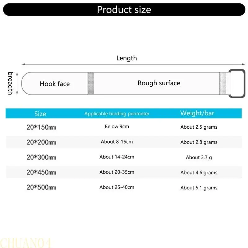 

A1A2 5 Pcs Fastener Straps Reusable Bicycles Handlebars Tape Hook and Looped Straps Bicycles Accessories for Organising Cable