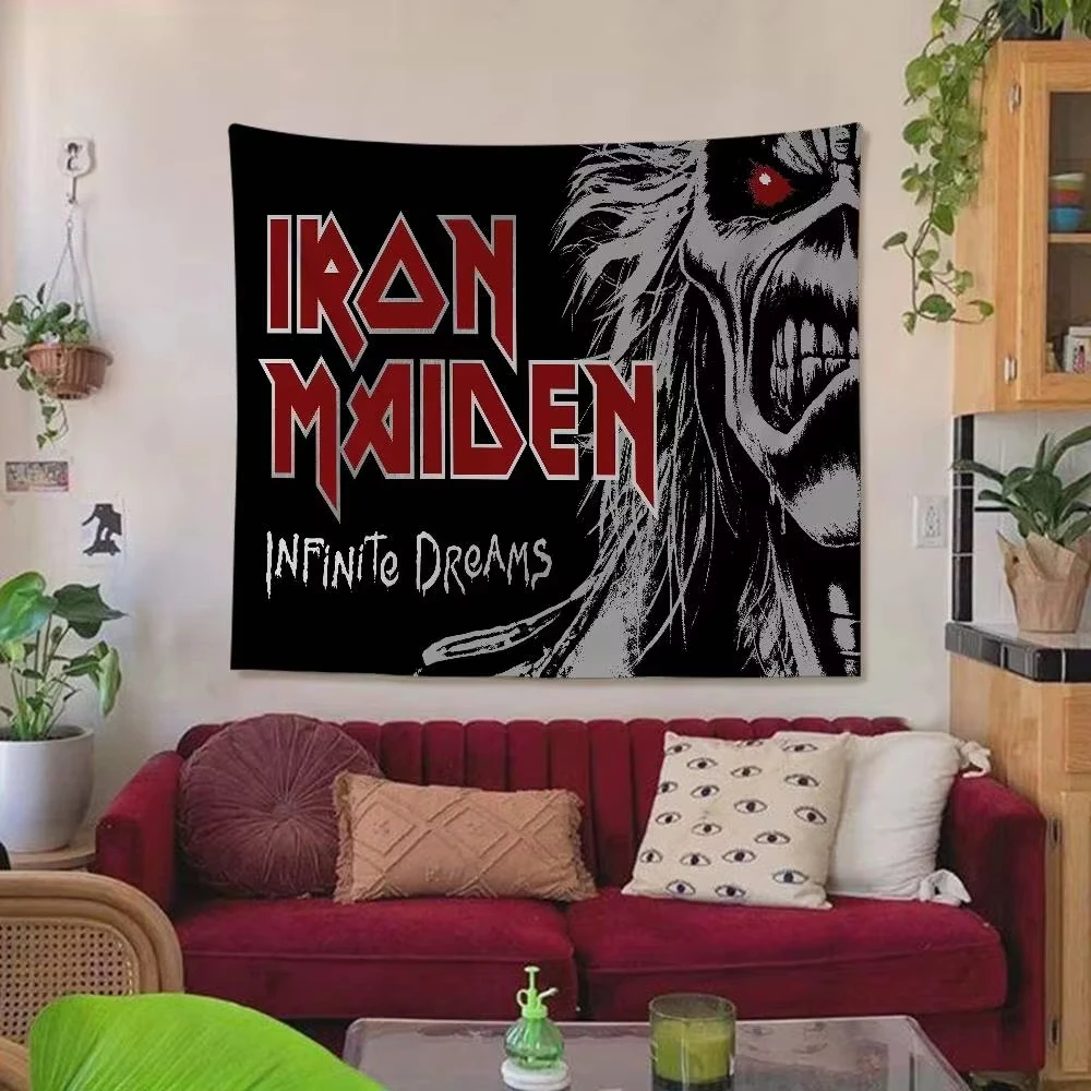 Iron Maiden Infinite Dreams Tapestry | Heavy Metal Eddie Wall Hanging for Bedroom & Living Room Decor