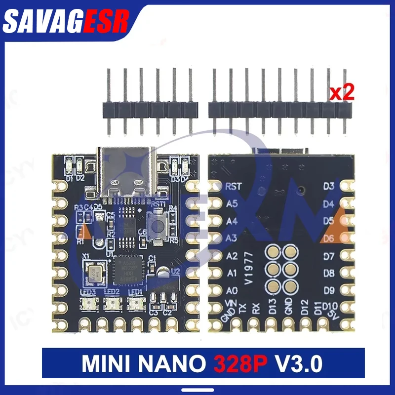 NANO V3.0 / Nano SuperMini Type-C Development Board Mini Board Atmega328p Ch340 Serial Port For Arduino