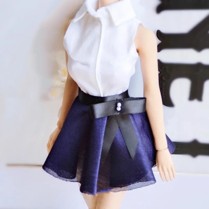 

1/6 Scale Hobbies Soldiers Short Sleeved Shirts Fluffy Skirts Clothes Set Model for 12-inch Action Figures Body Decoration