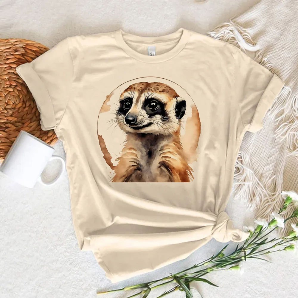 Meerkat t-shirts women graphic tshirt girl harajuku y2k clothes