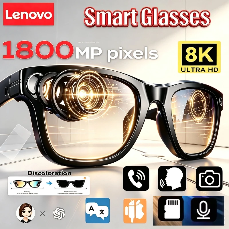 Lenovo 8k Smart Ai-bril 1800mp - Smart Glasses Lens recensie en prijs