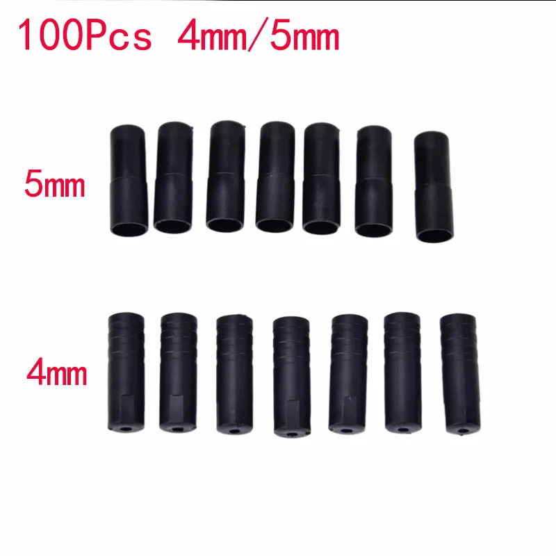 100Pcs HOT!new 4/5mm Bike Bicycle Cable Housing Brake Gear Outer Cable End Caps Tips Crimps