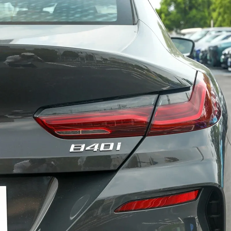 3D ABS Car Rear Trunk Letters Logos Badge Emblem Decals Sticker For BMW 8 Series 840d 840i 850d 860d 850i 860i E31 G14 G15 G16