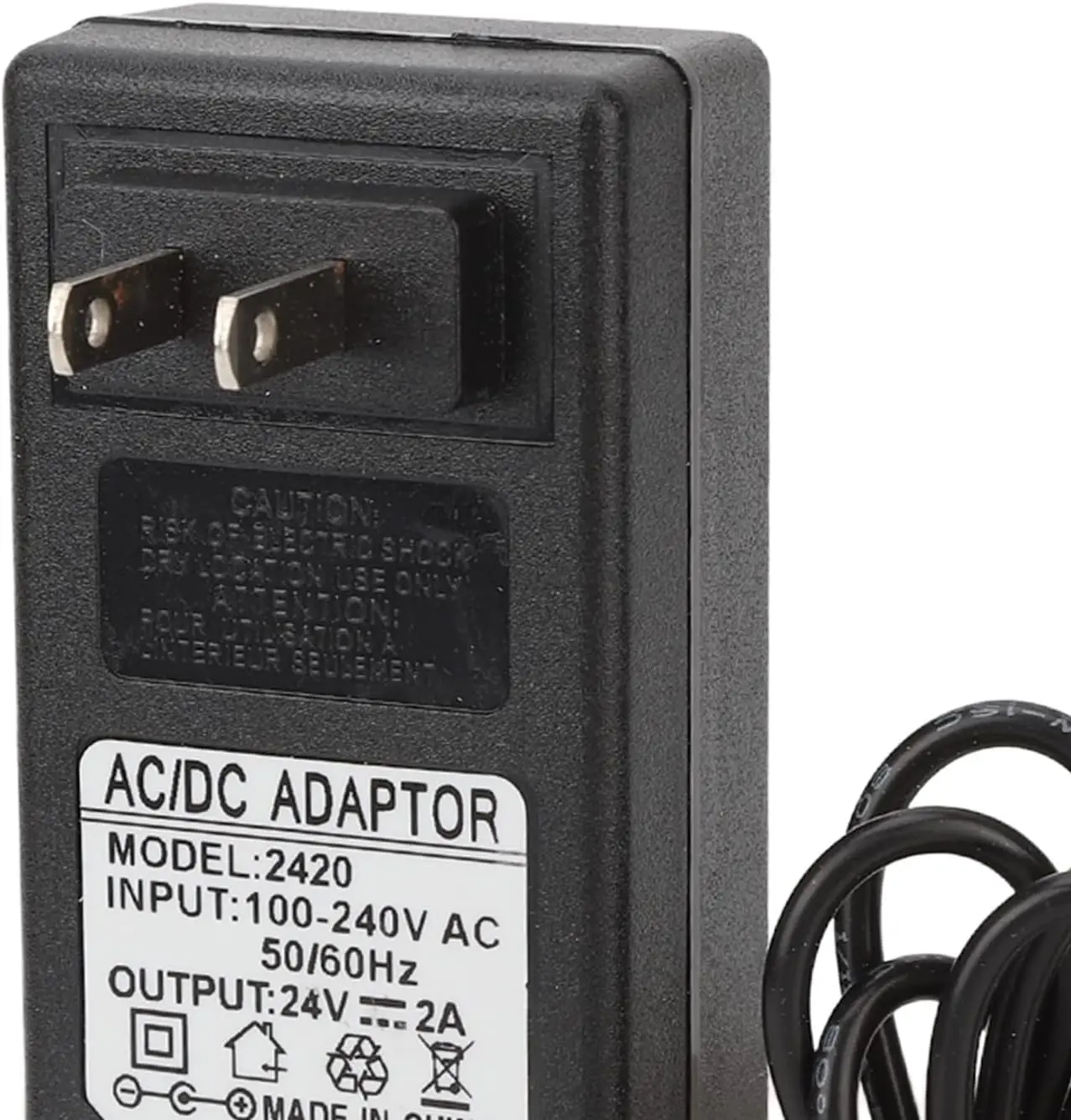 محول طاقة للأظافر 24 فولت 2 أمبير، استبدال شاحن مصباح الأظافر LED بقدرة 48 وات #3