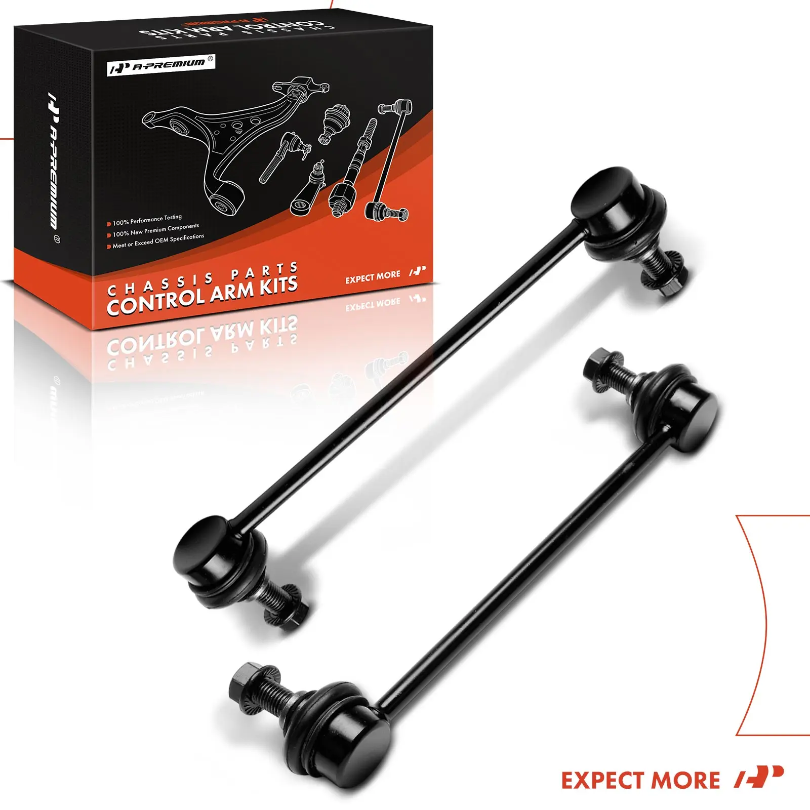 A-Premium 2x Rear Sway Bar Link w/Ball Joint for Mazda Protege 1999-2000 Toyota MR2 Spyder 2000-2005