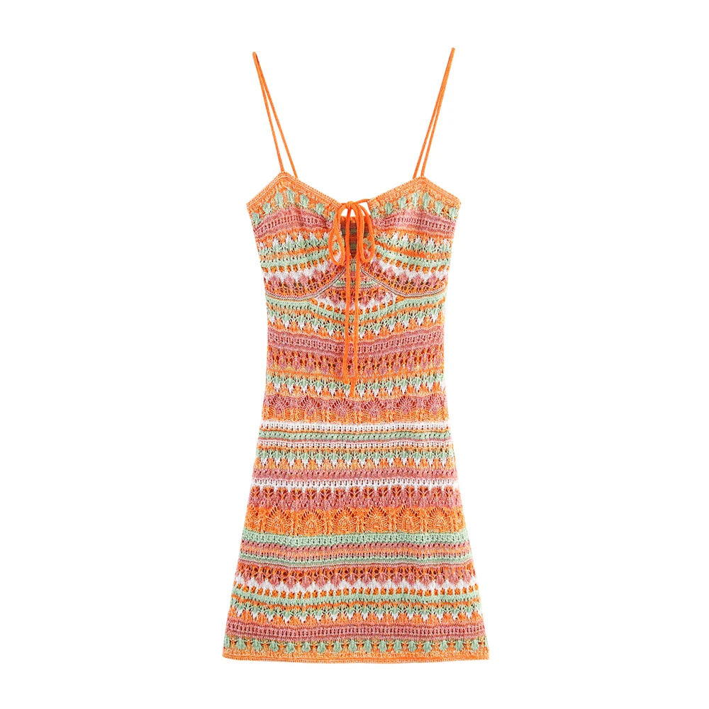 

Teen Girls Slip Dress 2025 New Fashion Summer Sexy Knitted Mini for Girl Elegant Chic Girl Slim Dress 15-18 Years