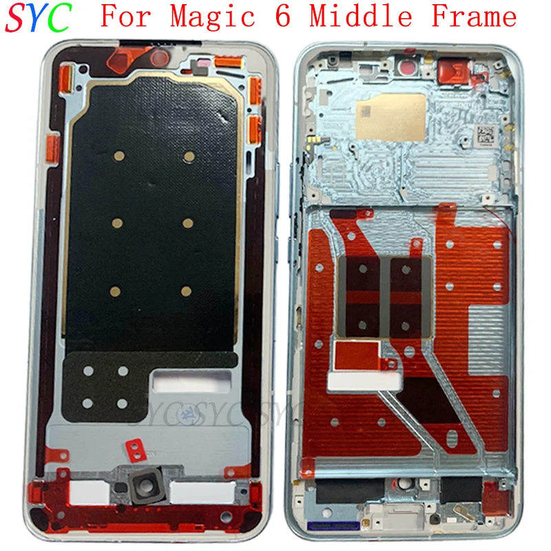 

Средняя рамка корпуса для Honor Magic 6 Pro, металлическая ЖК-рамка, запасные части для телефона