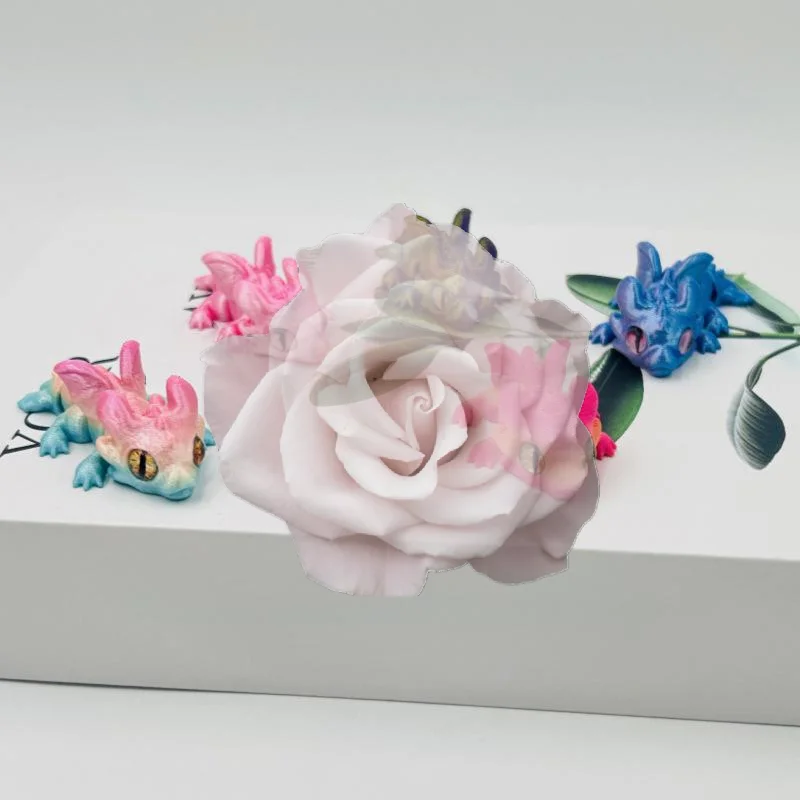 Popular 3D Printed Movable Flying Dragon Toy Mini Jointed Fidget Sensory Toy Vivid Design for Kids Boys Girls Party Favors