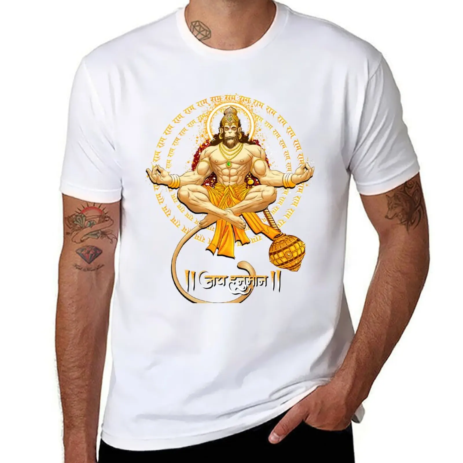 

Ram Dut Hanuman T-Shirt funny t shirts cotton cotton t shirt man T-Shirt