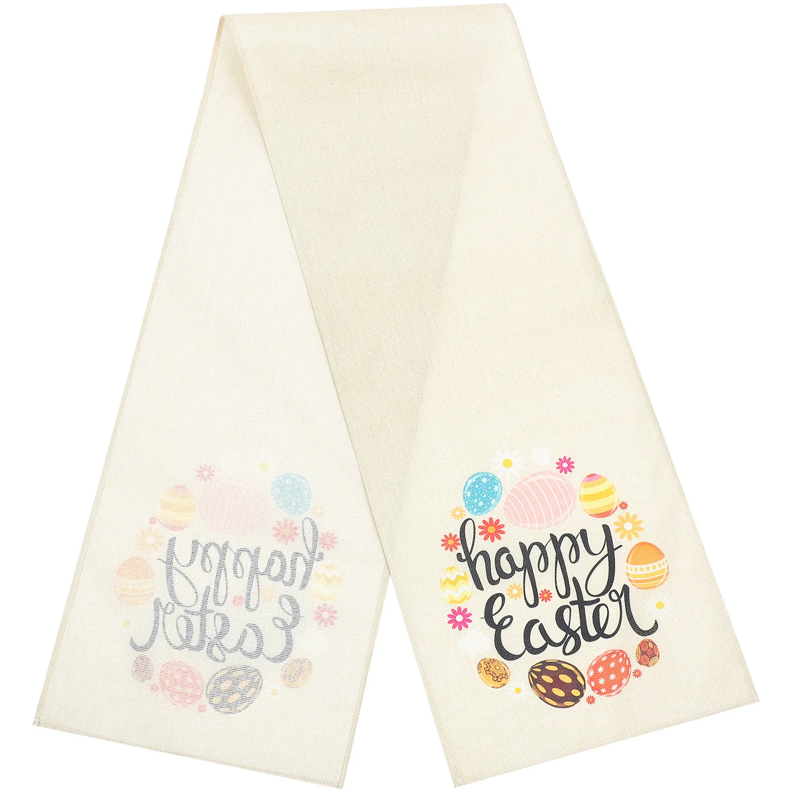 

Decorative Easter Table Runner Linen Fabric Table Cover for Rectangular Round Square Tables Home Hotel Restaurant Use