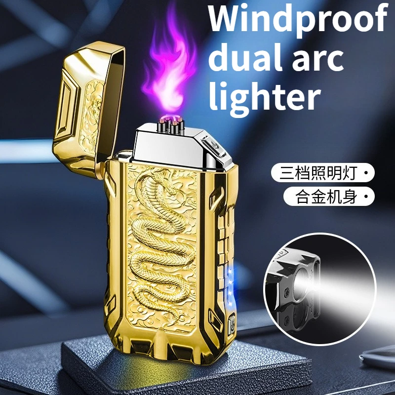 

Creative Arc Lighter with Strong Light Illumination Type-C Charging Cigarette Lighter Men's Gift