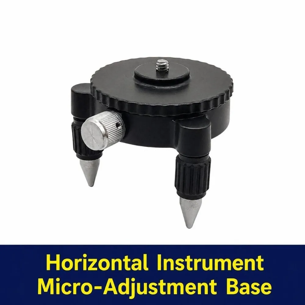 Fine Adjust Fine Adjust Level Base 3 Foot Support Screw Mount Tool Stand Universal Fit Rotary Dial Laser Holder Tile Work