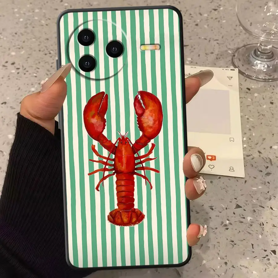 Cover A Righe Tema Vita Marina Per Xiaomi Redmi 14C 10 9 8 A1 A5 13C K60 K40 A2 A3X 12C 15C