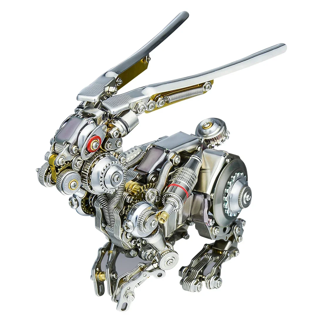 3D Puzzle Rabbit Metal Model Kit Jigsaw Steampunk Mechanical Animals DIY Assembly Toy for Teens Adults Gift