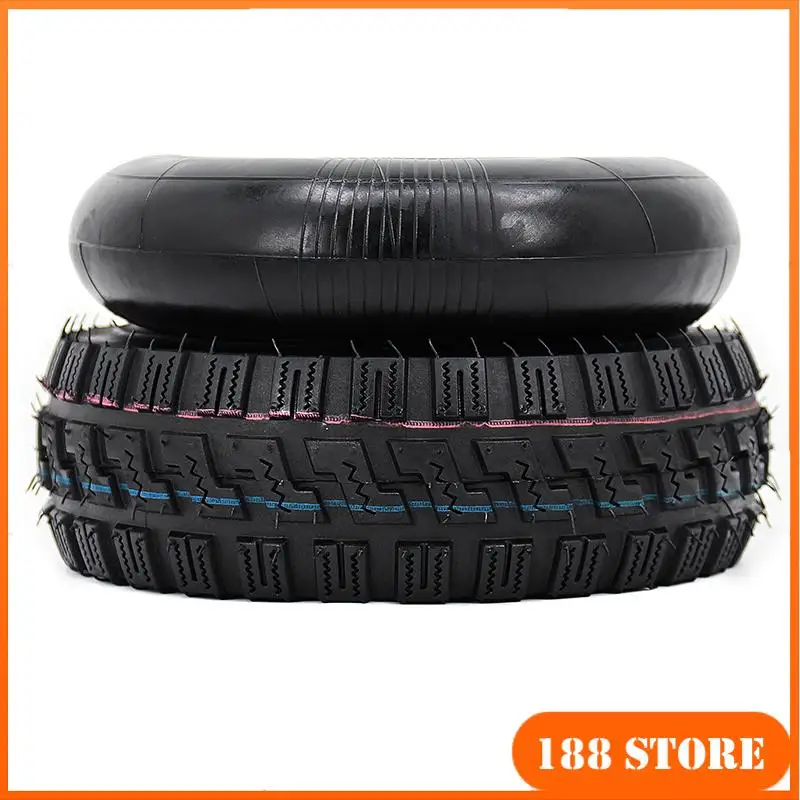 Good Quality 4.10/3.50-4 Inner Outer Tyre 410/350-4 Pneumatic Wheel Tire for Motorcycle Electric Scooter, Trolley Accessories