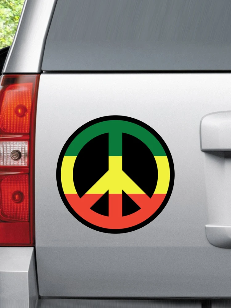 Peace Jamaica Music Interesting Car Stickers Motorcycle Vinyl Decal Waterproof Windshield Auto Accessories #S90143