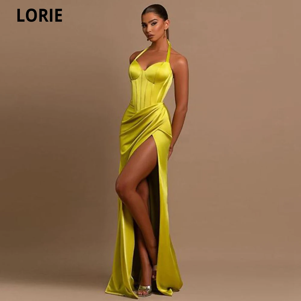 Lorie luxo champanhe dubai glitter tule vestidos de noite longo cabo xale árabe feminino casamento vestidos de festa formal vestido de baile