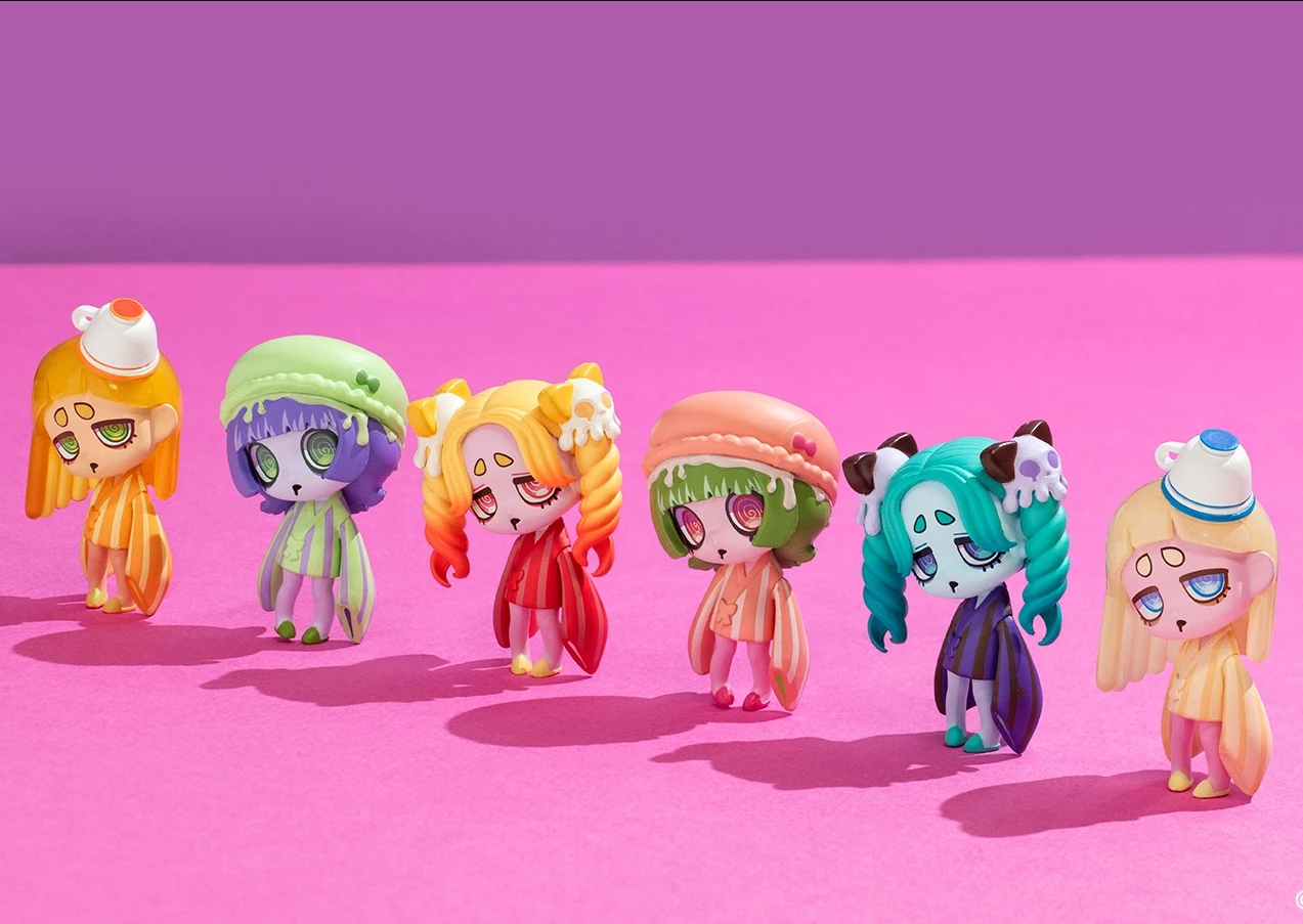 Original capsule toys cute VIRUSWEETS figure collection tea break