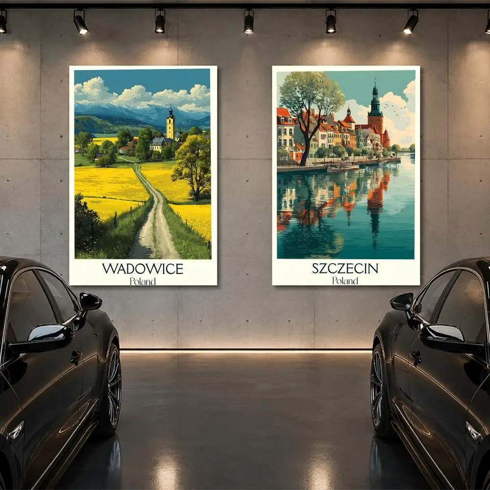 art Poland Podhale Kocie Gory Local Pictorial Poster Room Decor Home Wall Art Printing Waterproof Garage BedRoom Posters Gift