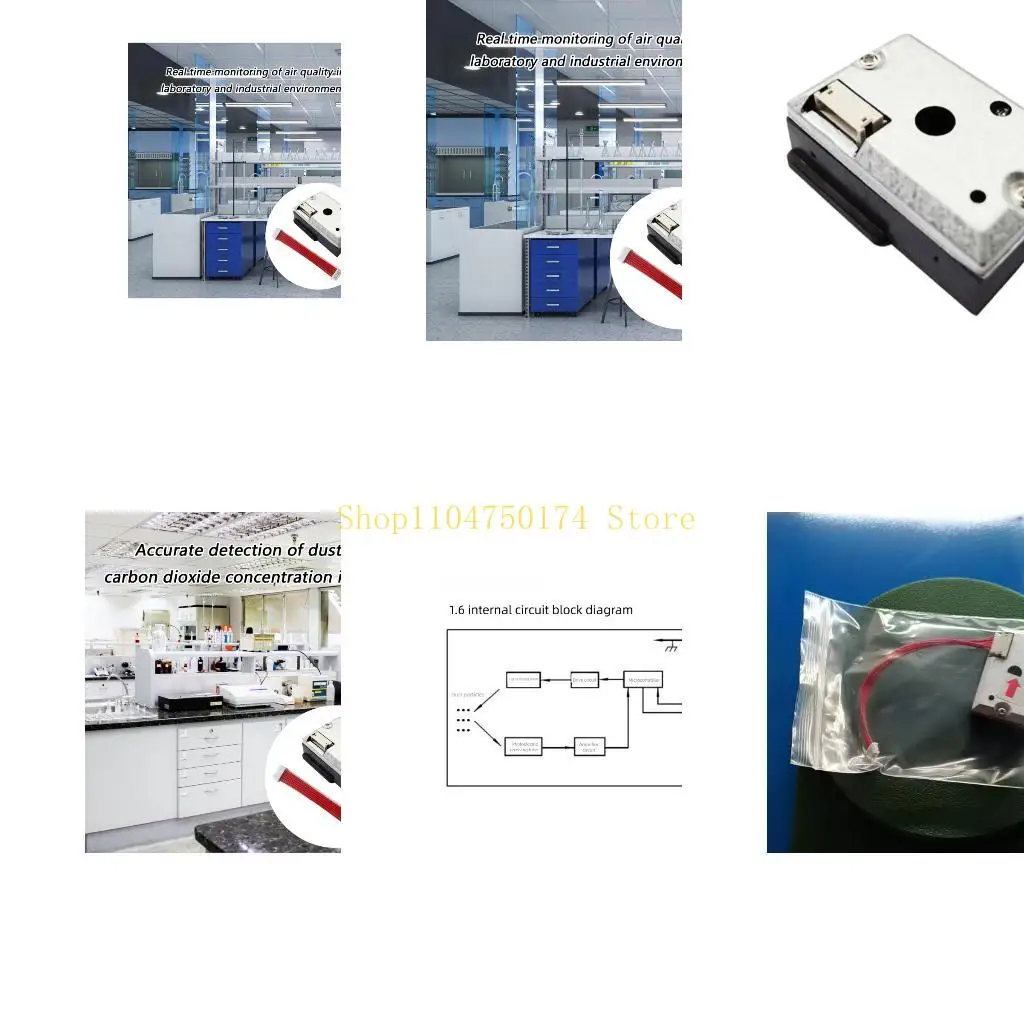 Modular Dust Detectors PM2.5 Air Quality Sensors Module for GP2Y1051 Matter Moni Top Sale