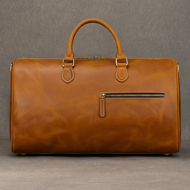 

Men's Luggage Travel Tote Handbag Retro Packing Cube Outdoor Travel Tote Exercise Leather Bags Дорожная Сумка MHLXB